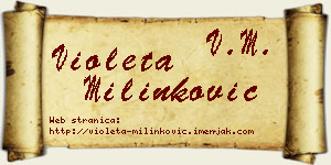 Violeta Milinković vizit kartica